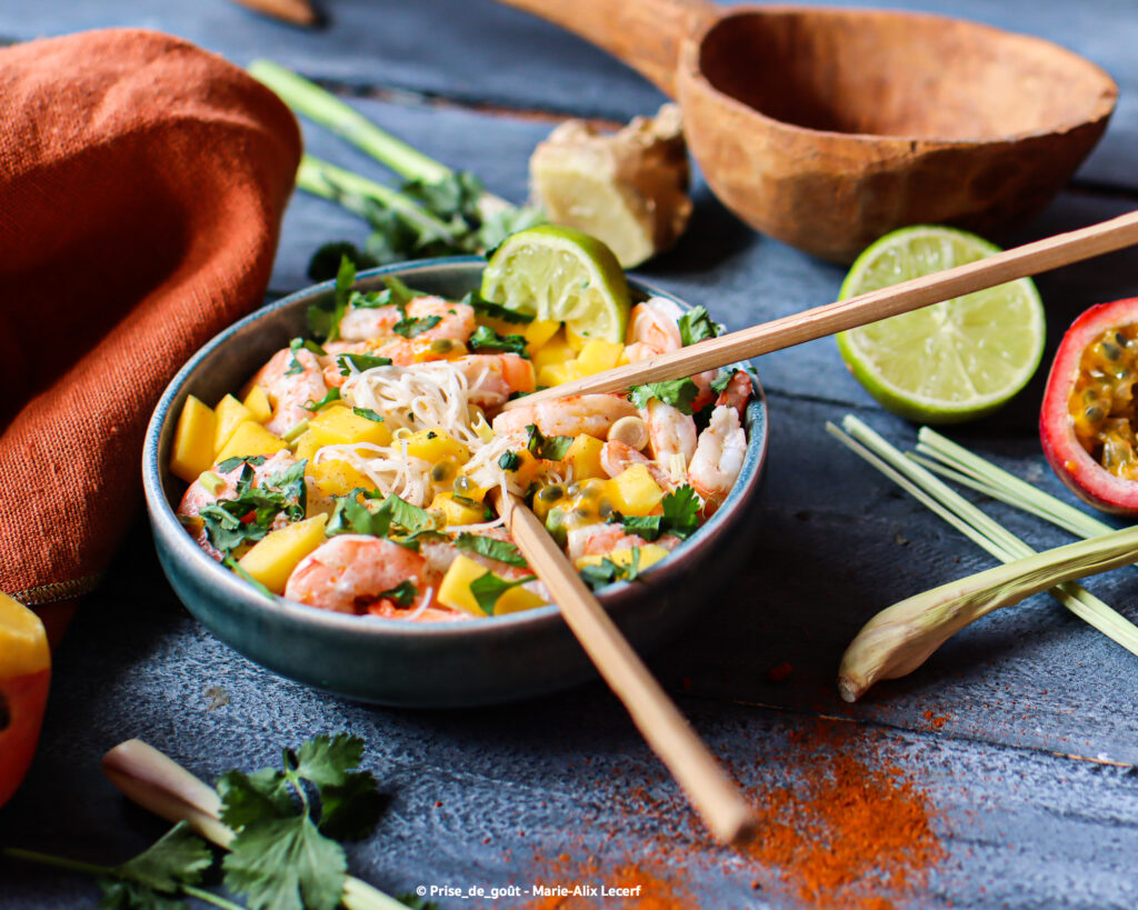 Curry . Crevettes . Coco